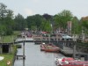 Hochbetrieb in Giethorn, Stau in der Gracht